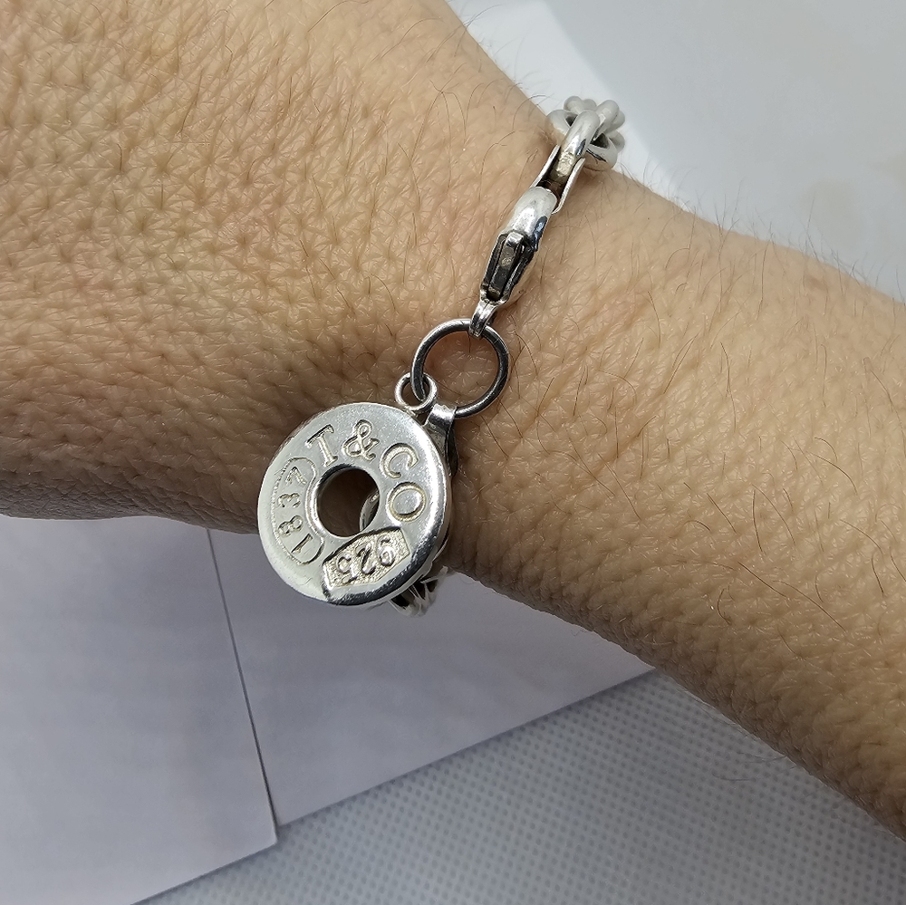 Authentic Tiffany and Co. Sterling Silver Charm Bracelet! - Picture 2 of 14